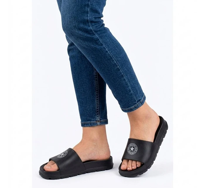 Dámské žabky na platformě k bazénu černé Big Star TT274A043 Dámské žabky na platformě k bazénu černé Big Star TT274A043