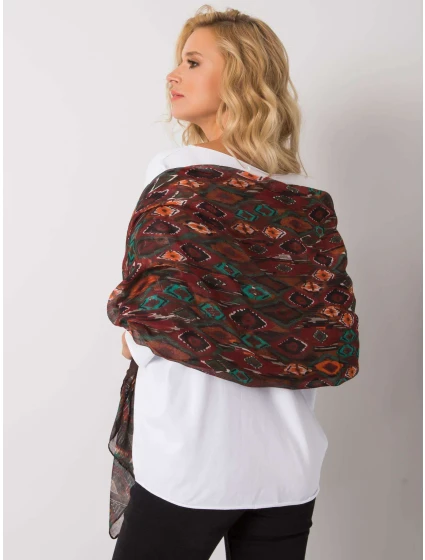 Závoj AT CH F106008 tmavě hnědý