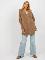 Dámský kabát MBM EN světle hnědá model 18140239 - FPrice Dámský kabát MBM EN světle hnědá model 18140239 - FPrice