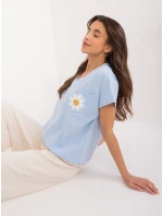 Bluzka RV BZ model 19768862 jasny niebieski - FPrice Bluzka RV BZ model 19768862 jasny niebieski - FPrice