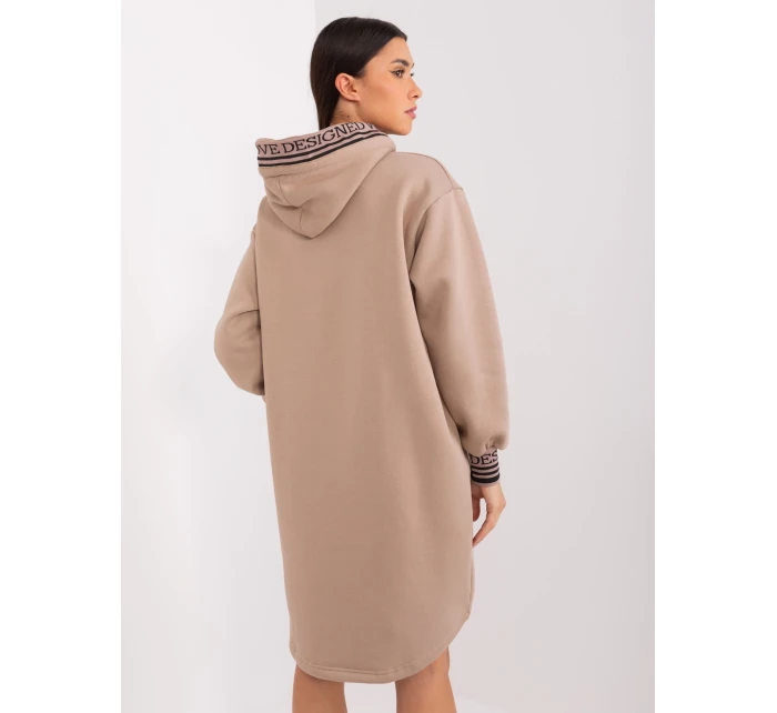 Tunika RV TU model 19077453 ciemny bezowy - FPrice Tunika RV TU model 19077453 ciemny bezowy - FPrice