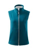 Vision softshellová vesta dámská tmavý tyrkys Vision softshellová vesta dámská tmavý tyrkys