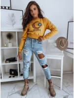 Dámská žlutá mikina LUNA FashionStreet BY1168