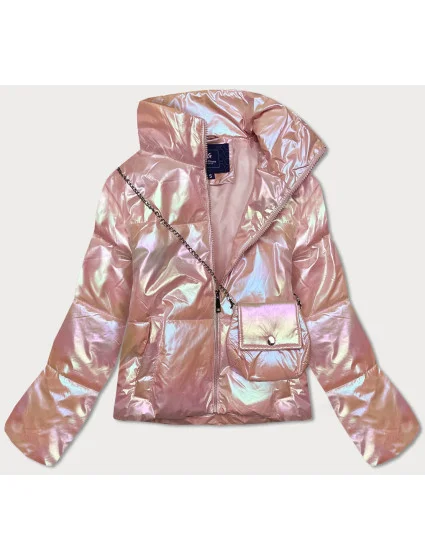 Růžová dámská bunda s model 17012344 - Ann Gissy Růžová dámská bunda s model 17012344 - Ann Gissy