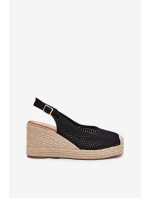 Dámské Sandály Na S Pletením Černé model 21699438 - Boto Dámské Sandály Na S Pletením Černé model 21699438 - Boto