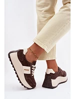 Dámské tenisky na platformě z přírodní semiše čokoládové Rosinae Dámské tenisky na platformě z přírodní semiše čokoládové Rosinae