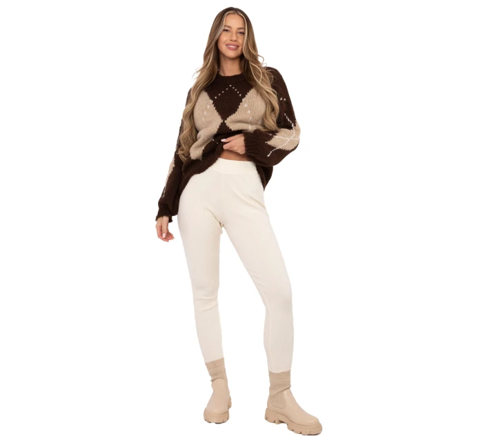 Sweter MI SW model 21782469 brązowy - FPrice Sweter MI SW model 21782469 brązowy - FPrice