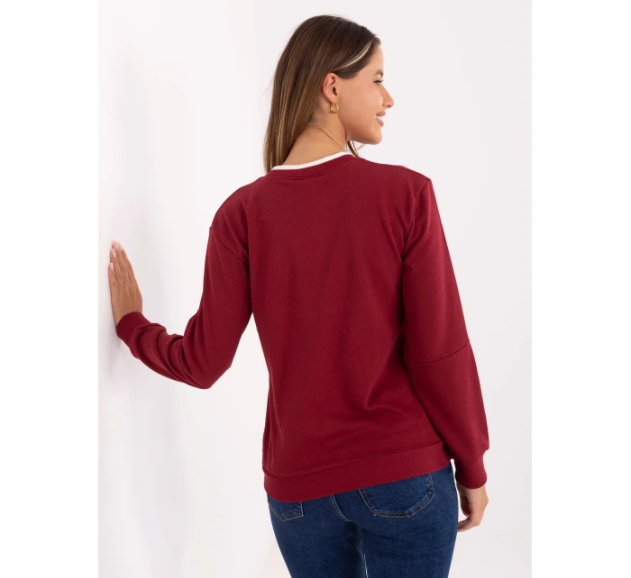 Bluza RV BL model 21319837 bordowy - FPrice Bluza RV BL model 21319837 bordowy - FPrice