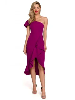 Šaty na jedno rameno model 18004515 - Makover