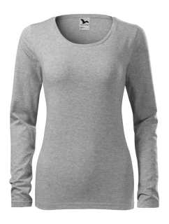 Slim triko dámské tmavě šedý melír