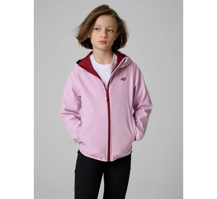 Dívčí větruodolná softshellová bunda 5000 s membránou 4F 4FJWSS26TSOFF478-47S