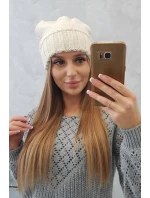 Dámská čepice Danuta K331 dark ecru Dámská čepice Danuta K331 dark ecru