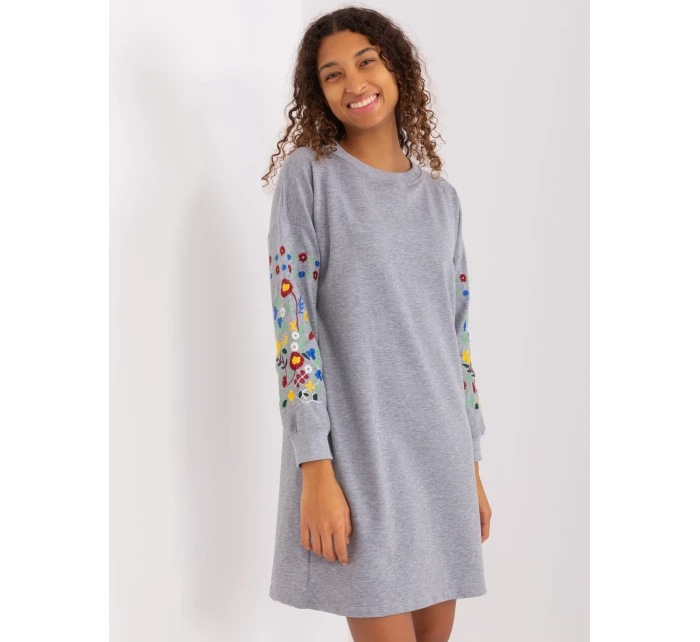 RV SK 8979 šaty.94P šedá RV SK 8979 šaty.94P šedá