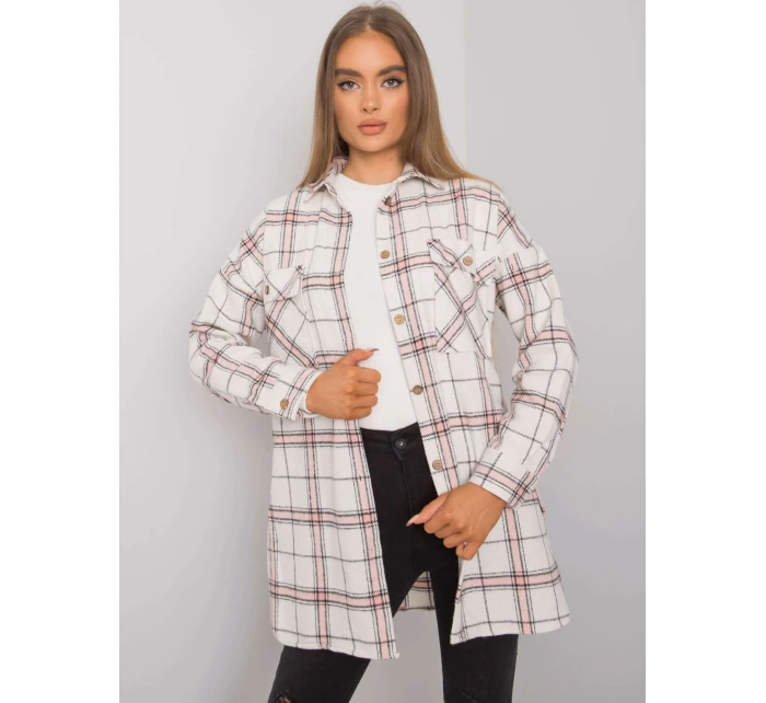 Košile TO KS 0810 3.32 bílá růžová Košile TO KS 0810 3.32 bílá růžová