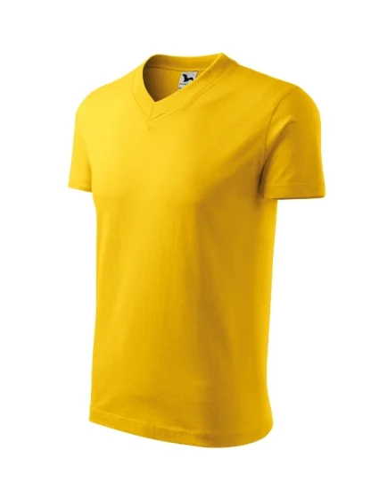 V-neck tričko unisex žlutá V-neck tričko unisex žlutá