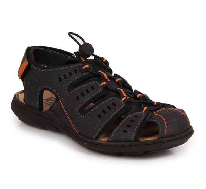 Unisex sportovní sandály 22021-14 Tmavě modrá - Rieker