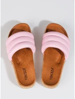 Designové  nazouváky dámské růžové na klínku