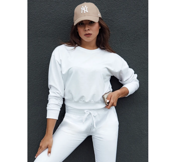 CASUALVIBE dámská klasická mikina bílá FashionStreet BY1299