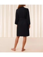 Dámský župan Aura Spotlight Robe - BLACK - černý 0004 - TRIUMPH Dámský župan Aura Spotlight Robe - BLACK - černý 0004 - TRIUMPH