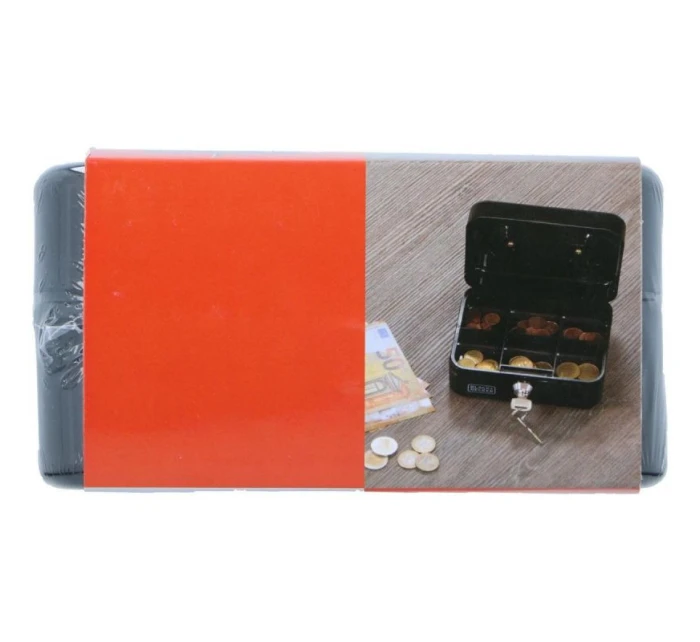 KOVOVÁ KAZETA NA DOKUMENTY 15x8x11,8 CM BLACK + DECKER