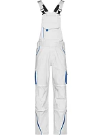 Daiber JN 848 (42-60) Pracovní kalhoty s laclem - Color 02.0848 white/royal Daiber JN 848 (42-60) Pracovní kalhoty s laclem - Color 02.0848 white/royal