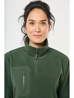 905 Pracovní fleecová mikina s 1/4 zipem model 22514431 forest green - WK 905 Pracovní fleecová mikina s 1/4 zipem model 22514431 forest green - WK