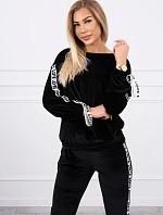 Láska velurová sada černá