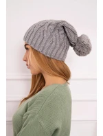 Fleecová čepice Paulina K227 šedá