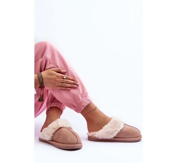 Dámské Pantofle s Kožíškem model 21631458 - Boto Dámské Pantofle s Kožíškem model 21631458 - Boto