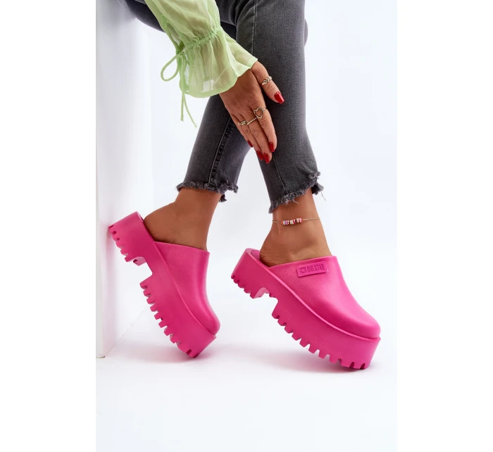 Dámské Žabky Na Masivní Podrážce Big Star model 21649432 - Big Star Shoes Dámské Žabky Na Masivní Podrážce Big Star model 21649432 - Big Star Shoes