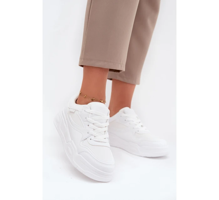 Dámské Tenisky Na Platformě Big Star SS274590 HI-POLY SYSTEM Bílé Dámské Tenisky Na Platformě Big Star SS274590 HI-POLY SYSTEM Bílé