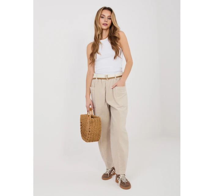 Spodnie IT SP model 22029943 jasny beżowy - FPrice