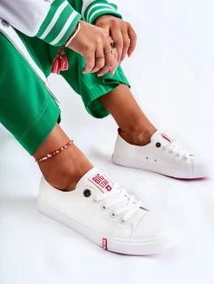 Dámské tenisky Big Star - bílé/červené