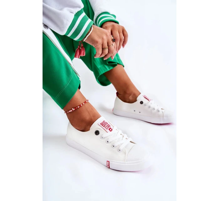 Dámské tenisky Big Star - bílé/červené