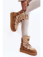 Vodotěsné boty na platformě D.Franklin Hnědá Vodotěsné boty na platformě D.Franklin Hnědá