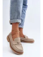 Dámské kožené mokasíny Zazoo, béžová Dámské kožené mokasíny Zazoo, béžová