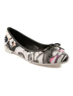 model 1900500 černé dámské baleríny s květy - VICES