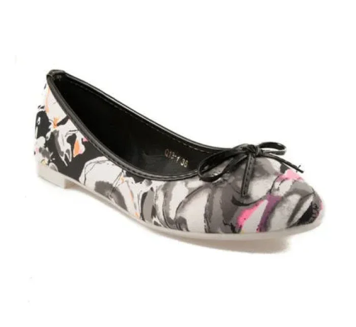 model 1900500 černé dámské baleríny s květy - VICES