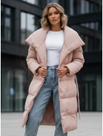 Dámská prošívaná bunda kabát růžová Dstreet model 21965737 - FashionStreet