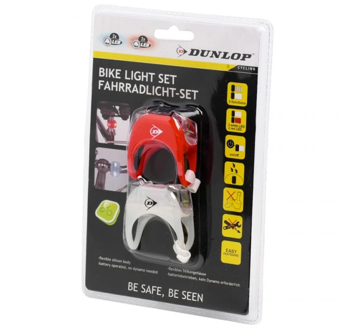 Sada Duracell přední + zadní 2 LED světla pro jízdní kola 41792 Sada Duracell přední + zadní 2 LED světla pro jízdní kola 41792