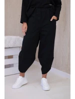 Komplet nových mikinových kalhot Punto Černý Komplet nových mikinových kalhot Punto Černý