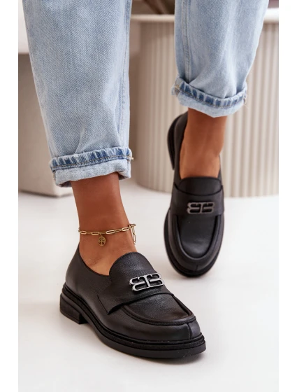 Zazoo 20102 Moderní Lakové Polobotky na Masivní Platformě Černé Zazoo 20102 Moderní Lakové Polobotky na Masivní Platformě Černé