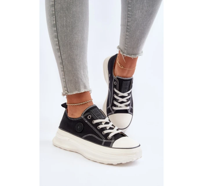 Dámské tenisky na masivní podrážce Big Star Black Dámské tenisky na masivní podrážce Big Star Black