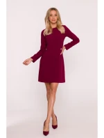Dámské šaty model 21800741 Bordó - STYLOVE