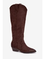 Kozačky na podpatku  model 222728 Step in style