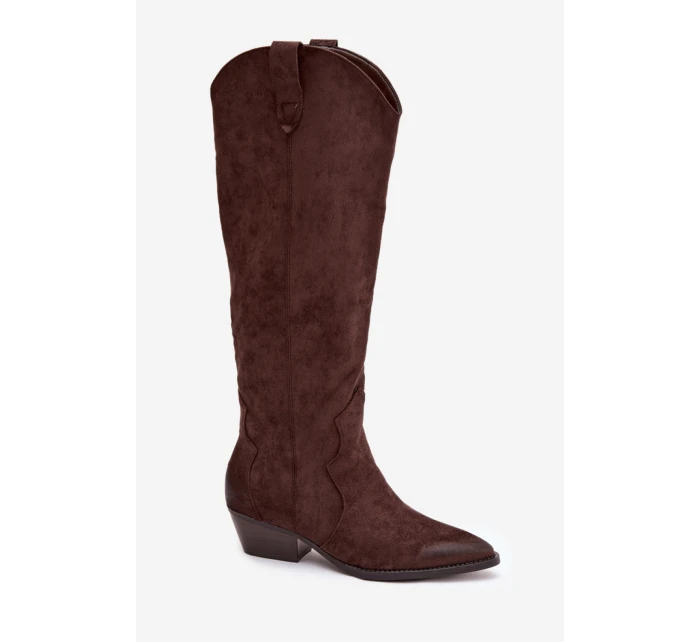 Kozačky na podpatku  model 222728 Step in style