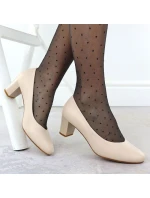 W model 21776006 béžové lodičky na podpatku - SERGIO LEONE W model 21776006 béžové lodičky na podpatku - SERGIO LEONE