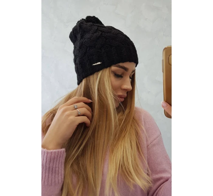 Fleecová čepice Waleria K307 černá Fleecová čepice Waleria K307 černá