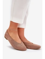 Klasické Baletky Z Eko Semiše Khaki model 21687293 - Boto