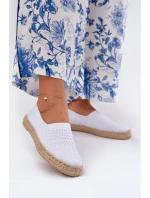 Dámské Espadrilky S Pletením model 21691966 Bílé - VINCEZA